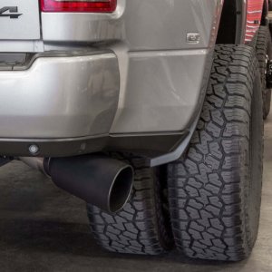 Ram 3500 Performance Exhaust - Single - Banks Power - Monster Exhaust System 5-inch 409SS, Black SideKick Tip - Black - `19-`23